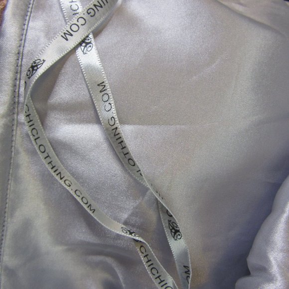 Vintage Chi Chi Prom Dress Size 6 Blue Gray Lolita Embroidery Party British NWT - Picture 15 of 15